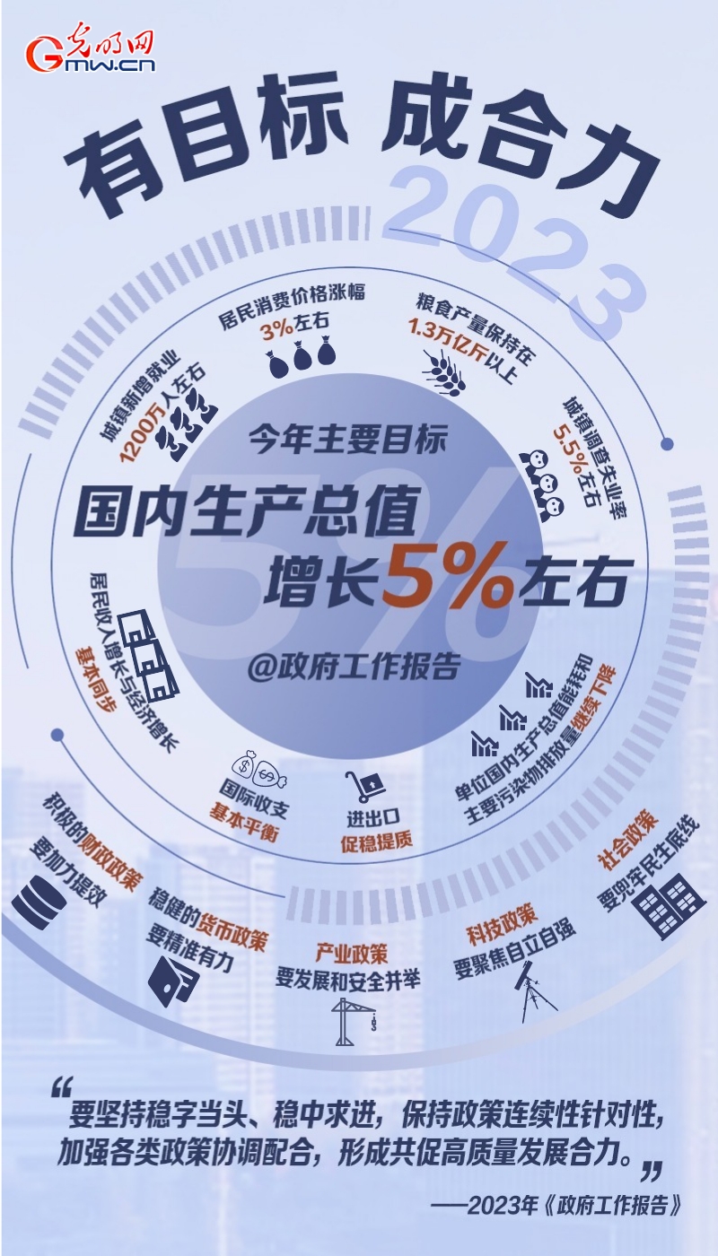 创意海报｜有目标 成合力！2023年发展主要预期目标公布