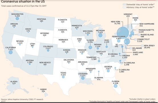 数据看全球：全球累计确诊超过75万 新增超过5.7万……
