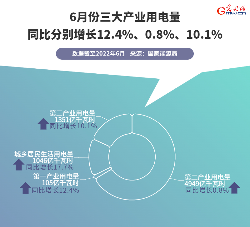 经济半年报｜【数据图解】国家统计局：6月份电力生产由降转增 我国生产回升有支撑