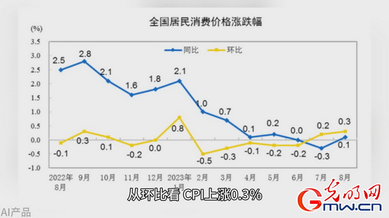 光明说经济丨8月CPI、PPI由降转涨 折射我国经济发展稳中向好