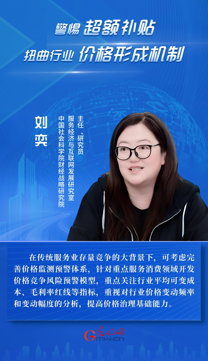 刘奕:警惕超额补贴扭曲行业价格形成机制 刘奕:警惕超额补贴扭曲行业价格形成机制