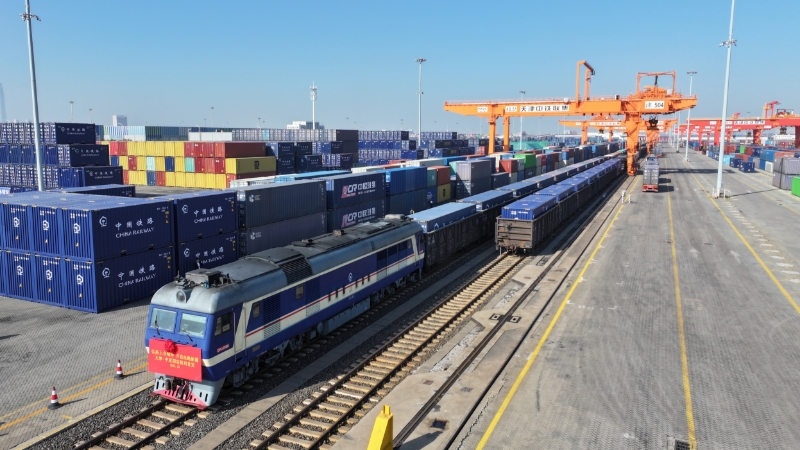 天津至中亚多国图定中亚班列顺利始发 天津至中亚多国图定中亚班列顺利始发