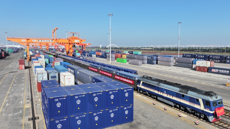 天津至中亚多国图定中亚班列顺利始发 天津至中亚多国图定中亚班列顺利始发