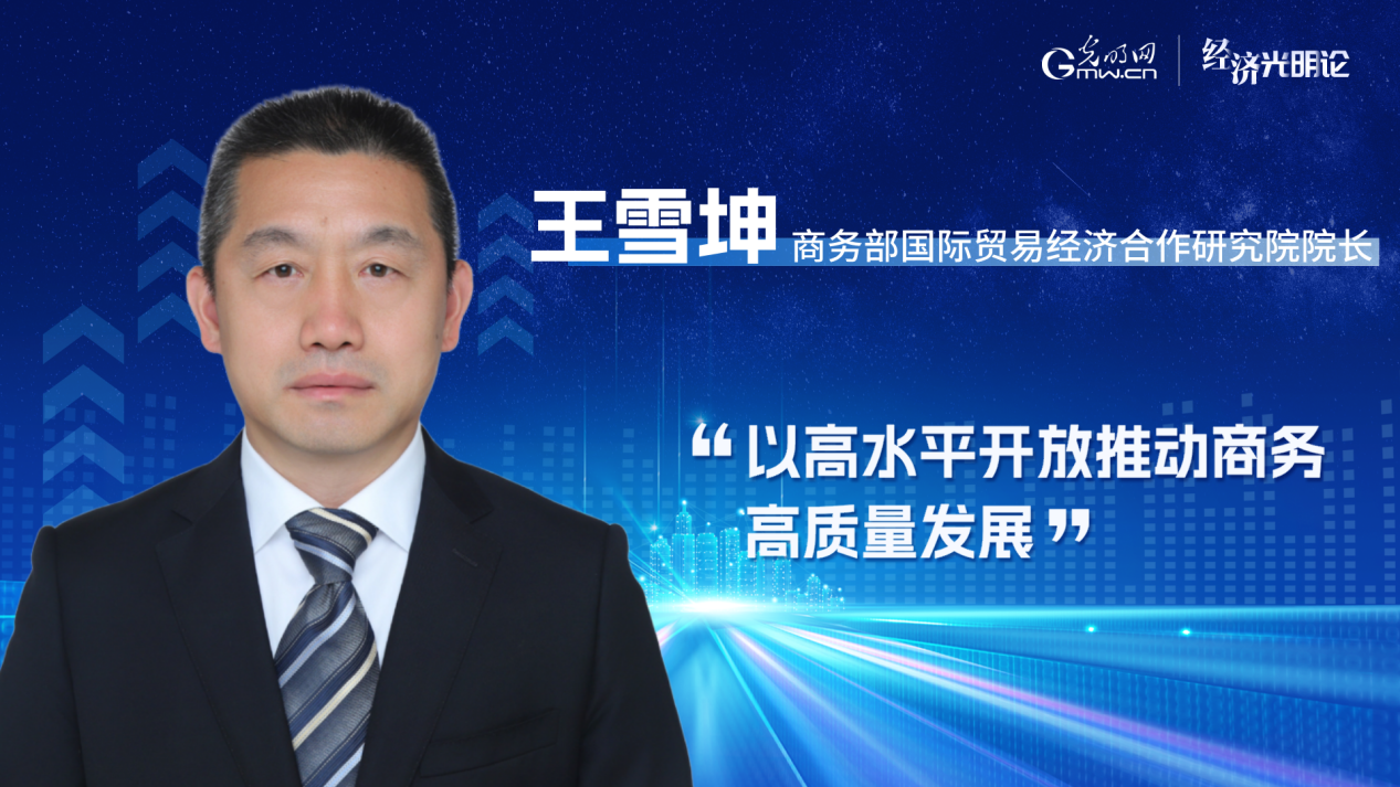 经济光明论丨以高水平开放推动商务高质量发展